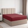 48X75 Full bunk beds Fitted Sheets - Bottom Sheet - Deep Pocket 3/4 Full Bunk Bed Sheets - 100% Egyptian Cotton Sheets - Deep Pockets Twin Over Full Bunk Bed Fitted Sheet Only (Burgundy) view 1