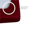 48X75 Full bunk beds Fitted Sheets - Bottom Sheet - Deep Pocket 3/4 Full Bunk Bed Sheets - 100% Egyptian Cotton Sheets - Deep Pockets Twin Over Full Bunk Bed Fitted Sheet Only (Burgundy) view 3