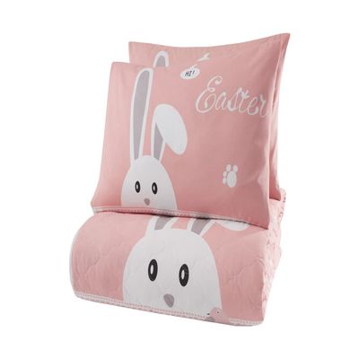 Animals Bedding Set, Full/Queen Size Bedspread Set, Bunny Themed Coverlet, Kids Boys Girls Bedding, (Full/Queen)