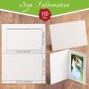 Fainne 150 Pack Photo Folders 4x6Inch Cardboard Picture Frame Photo Frame Thank You Cards Cardboard Folders Paper Greeting Cards Inserts for Portraits Christmas Wedding (4 x 6 Inch,White) view 2