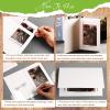 Fainne 150 Pack Photo Folders 4x6Inch Cardboard Picture Frame Photo Frame Thank You Cards Cardboard Folders Paper Greeting Cards Inserts for Portraits Christmas Wedding (4 x 6 Inch,White) view 3