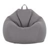 Bean Bag Chair Cover (No Filler) Stuffed Animal Storage, for Organizing Plush Toys or Memory Foam Sturdy Large Opening Zipper 90x110cm Gray view 1