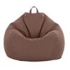 Bean Bag Chair Cover (No Filler) Stuffed Animal Storage, for Organizing Plush Toys or Memory Foam Sturdy Large Opening Zipper 100x120cm Brown view 1