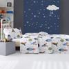 Cartoon Bedding Set, Full/Queen Size Bedspread Set, Space Themed Coverlet, Kids Boys Girls Bedding, (Twin) view 2