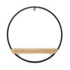 Circle Shelf 17" L x 17.5" H Iron/Wood view 1