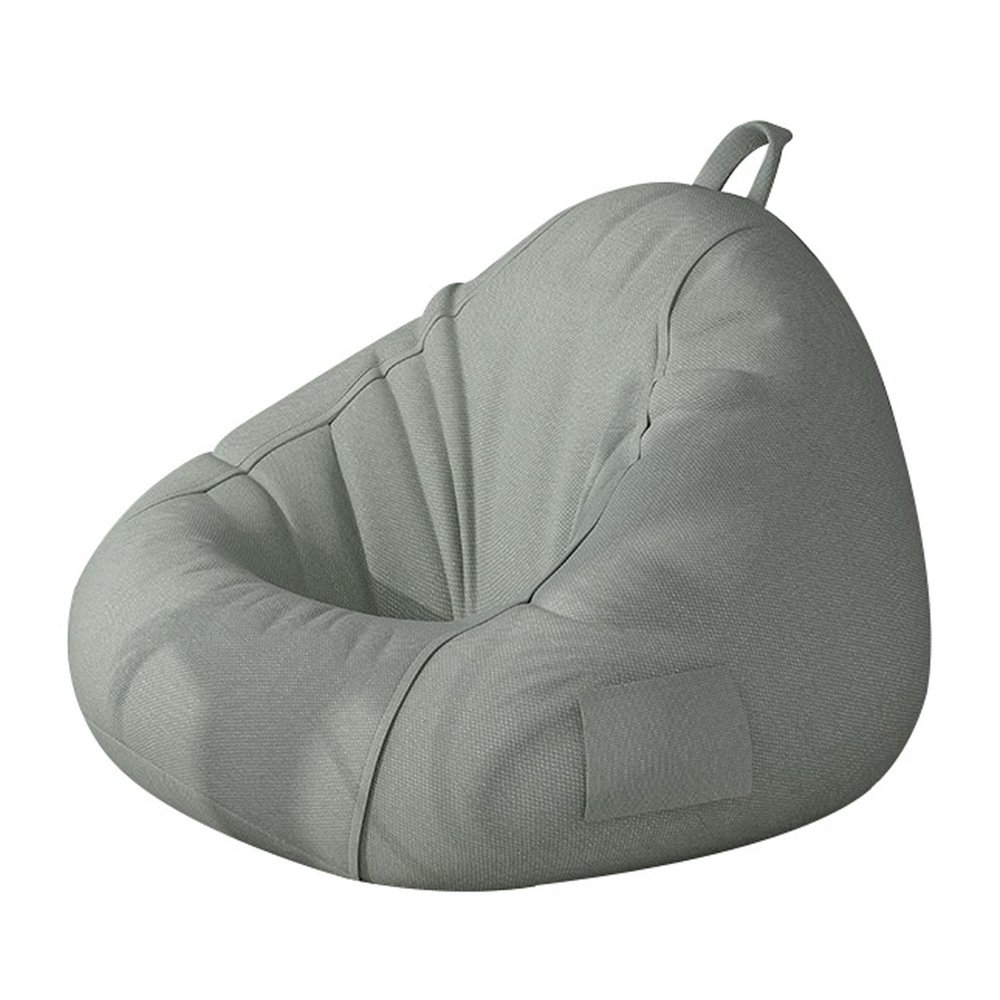 ArtsPavilion Bean Bag Chair Cover Only Without Filling, Stuffed Animal Bean Bag Storage, Soft Washable Sturdy Zipper Beanbag Case, Sack Bean Bag 120 * 140cm Grey