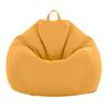 Bean Bag Chair Cover (No Filler) Stuffed Animal Storage, for Organizing Plush Toys or Memory Foam Sturdy Large Opening Zipper 80x90cm Yellow view 1