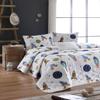 Cartoon Bedding Set, Full/Queen Size Bedspread Set, Space Themed Coverlet, Kids Boys Girls Bedding, (Full/Queen) view 2