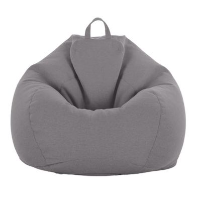 Bean Bag Chair Cover (No Filler) Stuffed Animal Storage, for Organizing Plush Toys or Memory Foam Sturdy Large Opening Zipper 100x120cm Gray