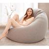 Bean Bag Chair Cover (No Filler) Stuffed Animal Storage, for Organizing Plush Toys or Memory Foam Sturdy Large Opening Zipper 100x120cm Gray view 2