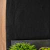100% Linen Black Dining Table Runner in V-End Pattern for Thanksgiving, Home, Kitchen, Dining Room, Holiday, Wedding Party (14x72 inch, Pack of 1) view 4