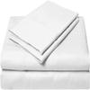 British-Linen Sheet Set 4 Piece and 1 Piece Zipper Duvet/Quilt Cover, 400TC & 100% Egyptian Cotton, (15" Deep Pocket) Cool, Silky and Lightweight 5 Piece Bedding - White Solid,King Size. view 1