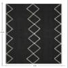 Hand Braided Jute 4' Square Kilim Rug Flatweave Mat Blue White Design Handmade Boho Thick 0.27" Geometric Pattern Carpet Sisal Jute Indoor Outdoor Use Rugs for Kitchen, Bedside, Yoga Mat view 3