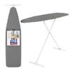 Full Size Ironing Board with Cover & Pad  Made in USA by Seymour Home Products Adjustable Steel T-Legs, 35" High Perforated Top for Steam Durable Iron Board for Home, Laundry Room (Grey) view 1