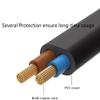 HISPD 6FT 2-Prong Extension Power Cord Cable Lead Replacement for ZB-H240020-T ZB-H240020-A MC120-24V 2A Lift Chair Huizhou Zhongbang Electronics Co., Ltd. Class 2 TransReplacement Former view 4