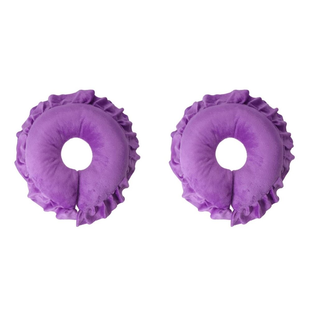 minkissy 2pcs U-Shaped Face Massage Pillow Lying Hollow Cushion for Beauty Salon for Neck and Face Relaxation Travel Accessory for Comfort