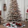 Christmas Tree Skirt Merry Christmas Gnome Snowy Pine Tree Holiday Tree Ornaments 4ft Winter Forest Xmas Trees Mat Home Decoration for Indoor Outdoor Party view 4