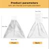 Chucoco Abstract Marble Texture Kitchen Hanging Towel, Set of 2 Absorbent Soft Hand Tie Towel Grey Sliver Agate Stone Durable Tea Bar Dish Towels for Bathroom Laundry Room Decor view 3