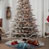 Christmas Tree Skirt White Still Life in Vase Holiday Tree Ornaments 4ft Blossom Gardenia Floral Xmas Trees Mat Home Decoration for Indoor Outdoor Party view 4