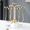 Cup Drying Rack Stand, Mug Rack 6 Cup Metal Hooks Drainer Holder Display Stand for Mugs, Glasses, Bottles on Home Kitchen Countertop,D view 4