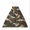 Chucoco Kitchen Hanging Tie Towel, 1 Pack Reusable Quick Drying Hand Towel Army Camouflage Jungle Green Brown Cleaning Cloth with Loop Bathroom Tie Towels Camo Art view 1