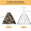 Chucoco Kitchen Hanging Tie Towel, 1 Pack Reusable Quick Drying Hand Towel Army Camouflage Jungle Green Brown Cleaning Cloth with Loop Bathroom Tie Towels Camo Art view 3