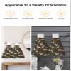 Chucoco Kitchen Hanging Tie Towel, 1 Pack Reusable Quick Drying Hand Towel Army Camouflage Jungle Green Brown Cleaning Cloth with Loop Bathroom Tie Towels Camo Art view 4