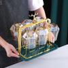 Cup Drying Rack Stand, Mug Rack 6 Cup Metal Hooks Drainer Holder Display Stand for Mugs, Glasses, Bottles on Home Kitchen Countertop,B view 3