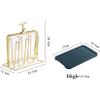 Cup Drying Rack Stand, Mug Rack 6 Cup Metal Hooks Drainer Holder Display Stand for Mugs, Glasses, Bottles on Home Kitchen Countertop,B view 4