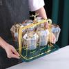 Cup Drying Rack Stand, Mug Rack 6 Cup Metal Hooks Drainer Holder Display Stand for Mugs, Glasses, Bottles on Home Kitchen Countertop,Gold view 4