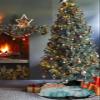 Christmas Tree Skirt Thanksgiving Pumpkins Texts on Black Holiday Tree Ornaments 4ft Teal Orange Pumpkin Xmas Trees Mat Home Decoration for Indoor Outdoor Party view 3