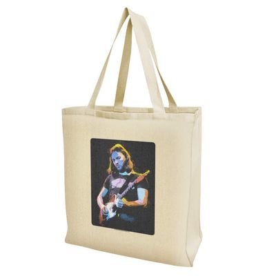 David Gilmour Guitar Graphic Grocery Travel Reusable Tote Bag