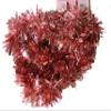 90 Inch Tinsel Thick and Thin Flakes Crinkle Center Loop Christmas Garland, Rose Gold view 1