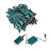 Novelty Lights 200 RGB Color Changing LED Mini Light Set, 4" Spacing, Green Wire, 67 Feet view 3