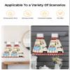 Chucoco Kitchen Hanging Tie Towel, 1 Pack Reusable Quick Drying Hand Towel Kitchen Chef with Dish Table Cleaning Cloth with Loop Bathroom Tie Towels Cooking Utensil Red Beige Border view 4