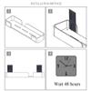 ONEMTB Floating Shelves No Drilling Bathroom Shelves Wall Mounted Bathroom Shelf Adhesive Anti-Rust Space Aluminum for Toilet Bathroom-Black_2 Tier (Color : Black, Size : 2 Layer) view 3