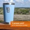 6PINT 20 oz. Imperial Pint Tumbler | Pint Glass Cooler | Cooler for 12 oz. to 24 oz. Plastic Cups | Premium Vacuum-Insulated Stainless Steel (Navy Blue) view 2