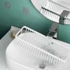 ONEMTB Bathroom Shelving Wall Mount Bathroom Rack Anti-Rust Bathroom Shelves Adhesive No Drilling Space Aluminum for Toilets-Black_3 Tier 30cm (Color : Black, Size : 1 Layer 50cm) view 3