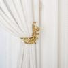 2pcs Curtain Holdbacks Brass Curtain Hook Decoration Curtain Tieback Drapery Hand Engraving Curtain Holder for Home view 2