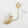 2pcs Curtain Holdbacks Brass Curtain Hook Decoration Curtain Tieback Drapery Hand Engraving Curtain Holder for Home view 3