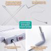230W Electric Heated Clothes Airer Dryer, 18 Bars Winged Electric Heated Clothes Drying Rack,45-55 Constant Temperature,Aluminium Alloy,for Bathroom Laundry Room view 3