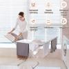 230W Electric Heated Clothes Airer Dryer, 18 Bars Winged Electric Heated Clothes Drying Rack,45-55 Constant Temperature,Aluminium Alloy,for Bathroom Laundry Room view 4