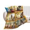 AXKEUDO Customized Blankets with Photos Picture Collage Personalized Blanket Custom Gift for Mothers Day,Dad,Mom,Family,Friends,Couples,Dog,Cat 6 Photo Collage 90.6"X59" view 2