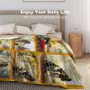AXKEUDO Customized Blankets with Photos Picture Collage Personalized Blanket Custom Gift for Mothers Day,Dad,Mom,Family,Friends,Couples,Dog,Cat 6 Photo Collage 90.6"X59" view 4