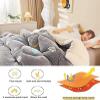 Pealihuy Double-Sided Velvet Winter Quilt, Super Warm Lamb Quilt Winter Blanket, Double-Sided Thicken Comforter, Premium Reversible Fleece Soft Bed Blanket,G,200x230cm/4kg view 3
