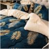 Quilt, Anti Allergy All Year Round Winter Quilt Duvets Goose Feather & Down Comforter, 100% Cotton Down Proof,Navy Blau,150200cm1.8kg view 2