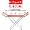 18 Bars Winged Electric Heated Clothes Airer Dryer, Electric Heated Folding Clothes Dryer Airer Cover, for Easy Storage Dry Saves Energy view 2