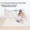 18 Bars Winged Electric Heated Clothes Airer Dryer, Folding Indoor Horse Rack, Saves Energy, for Easy Storage Towel Shirts Bed Sheets Dry view 2