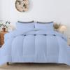 Velosso 5 PC Straight Line Pattern Comforter Set Premium Super Soft 600 GSM All Season | 1000 Thread Count | 100% Egyptian Cotton ( Twin/Twin XL Size, Light Blue Color) view 2