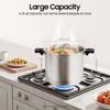 23 Quart Pressure Canner and Cooker with Pressure Gauge 10PSI Explosion Proof Safety Valve Extra-Large Size for Big Canning Jobs, Gas Stoves view 2